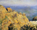 Gemaelde Reproduktion von Claude Monet Fisherman 's House, Varengeville