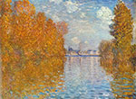 Gemaelde Reproduktion von Claude Monet Herbst in argenteuil