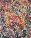 Gemaelde Reproduktion von Jackson Pollock Die quakende Bewegung