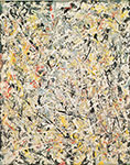 Gemaelde Reproduktion von Jackson Pollock Weißes Licht