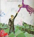 Gemaelde Reproduktion von Marc Chagall Die Promenade