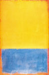Gemaelde Reproduktion von Mark Rothko Gelb, Blau auf Orange