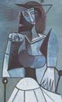 Gemaelde Reproduktion von Pablo Picasso Sitzende Frau