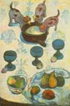 Gemaelde Reproduktion von Paul Gauguin Stilleben mit Welbsleuten