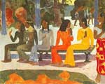 Gemaelde Reproduktion von Paul Gauguin Ta Matete