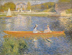 Gemaelde Reproduktion von Pierre August Renoir Die Seine in Asnieres