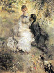 Gemaelde Reproduktion von Pierre August Renoir Ein liebevolles paar