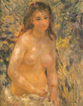 Gemaelde Reproduktion von Pierre August Renoir Nackt in der Sonne