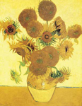 Gemaelde Reproduktion von Vincent Van Gogh Sonnenblumen (dicke Impastofarbe)