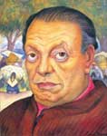 Diego Rivera Auto-Retrato reproduccione de cuadro