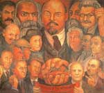 Diego Rivera Unidad proletaria reproduccione de cuadro