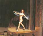 Edward Hopper Chica Show. reproduccione de cuadro
