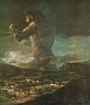 Francisco de Goya El Coloso reproduccione de cuadro