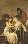 Francisco de Goya Majas en el balcón reproduccione de cuadro
