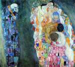 Gustave Klimt Muerte y vida reproduccione de cuadro