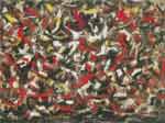 Jackson Pollock Composición general reproduccione de cuadro