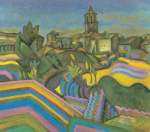 Joan Miro Prades The Village reproduccione de cuadro