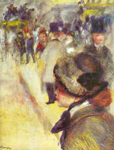Pierre August Renoir La Place Pigalle reproduccione de cuadro