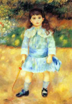 Pierre August Renoir Un niño con una cadera reproduccione de cuadro