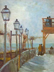 Vincent Van Gogh Montmartre. kgm reproduccione de cuadro