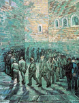 Vincent Van Gogh The Prison Exercise Yard reproduccione de cuadro