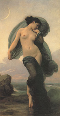 Adolphe-William Bouguereau Ambiance du soir reproduction-de-tableau