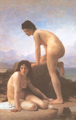 Adolphe-William Bouguereau Les baigneurs reproduction-de-tableau