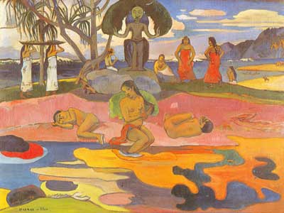 Paul Gauguin Le jour de Dieu reproduction-de-tableau