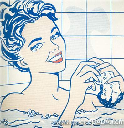 Roy Lichtenstein Femme dans un bain reproduction-de-tableau