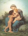 Adolphe-William Bouguereau L'amour fraternel reproduction de tableau
