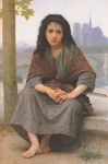Adolphe-William Bouguereau Le Bohème reproduction de tableau