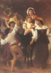 Adolphe-William Bouguereau Retour de la récolte reproduction de tableau