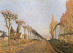 Alfred Sisley Chemin de la machine, Louveciennes reproduction de tableau