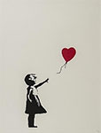 Banksy Fille avec ballon reproduction de tableau