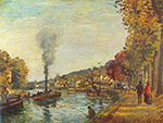 Camille Pissarro La Seine à Marly reproduction de tableau