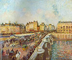Camille Pissarro Le pont neuf reproduction de tableau