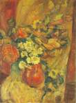Chaim Soutine Fleurs dans un pot sur une chaise reproduction de tableau