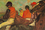 Edgar Degas Jockeys reproduction de tableau
