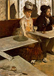 Edgar Degas L absinthe reproduction de tableau