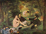 Edouard Manet Déjeuner sur l'herbe reproduction de tableau