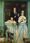 Edouard Manet Le balcon reproduction de tableau