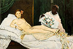 Edouard Manet Olympia reproduction de tableau