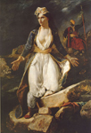 Eugene Delacroix La Grèce sur les ruines de Missolonghi reproduction de tableau