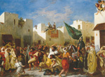 Eugene Delacroix Les fanatiques de Tanger reproduction de tableau