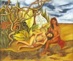 Frida Kahlo Deux nus dans une forêt reproduction de tableau