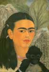 Frida Kahlo Fulang-Chang et moi reproduction de tableau
