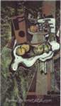 Georges Braque Fruits sur une nappe reproduction de tableau