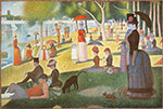 Georges Seurat Un dimanche après-midi sur l'île de la Grande Jatt reproduction de tableau