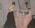 Gustave Caillebotte Femme a sa toilette reproduction de tableau