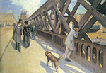 Gustave Caillebotte Le pont de l'Europe reproduction de tableau